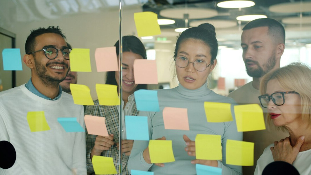 diverse team brainstorming